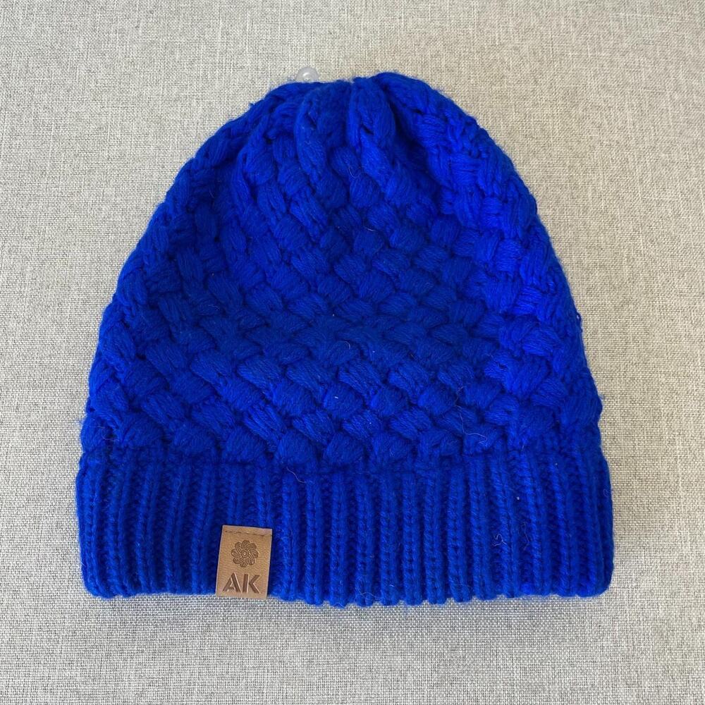 Blue Knitted Beanie